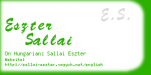 eszter sallai business card
